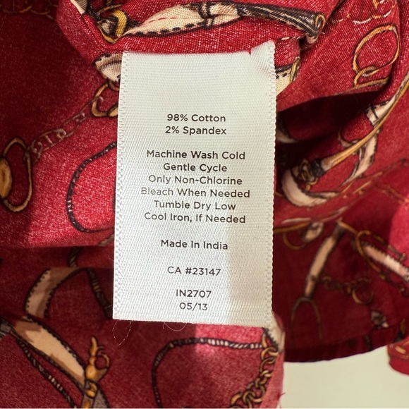 talbots equestrian button down - Picture 6 of 7